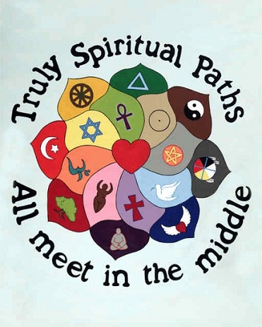 Truly spiritual paths all meet in the middle - reduced